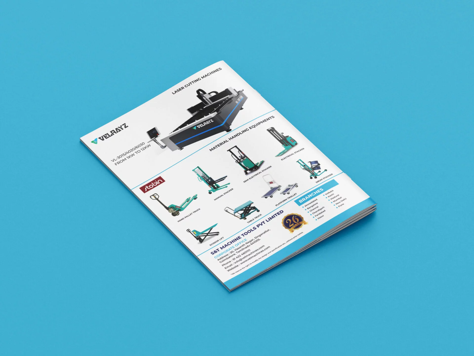 Vel Machines Brochure Design