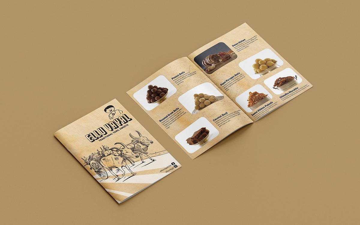Ellu Vayal Sweets Brochure Design