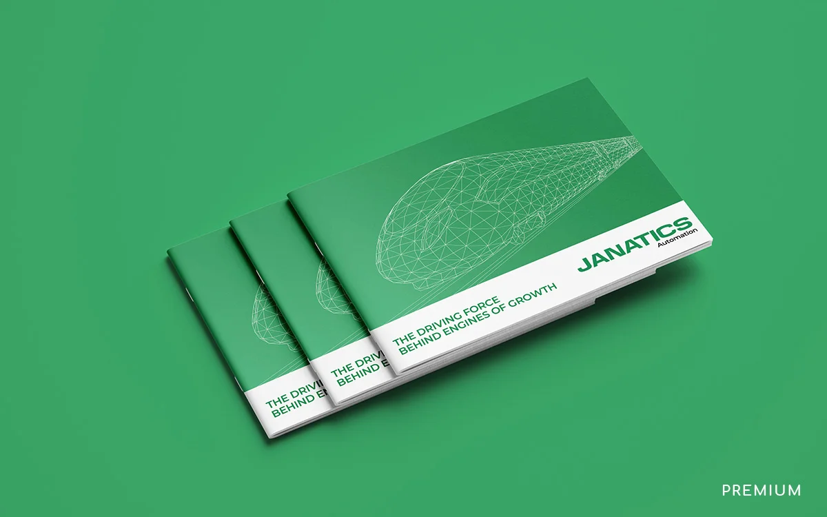 Janatics Automation Brochure Design Coimbatore