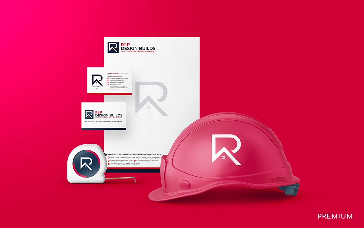 R&P Design Builds Logo Design